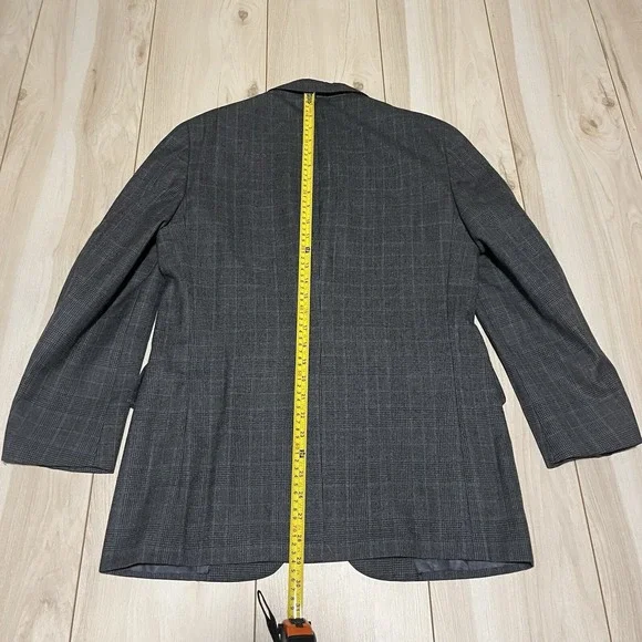 Brooks Brothers Vintage Unlined Sportscoat Blazer 2 Buttons Gray Mens Size 40R